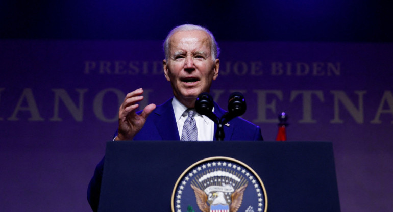 Joe Biden en Vietnam. Foto: Reuters.