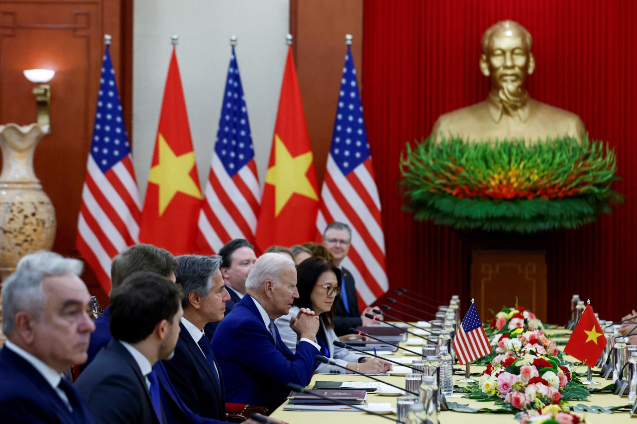 Joe Biden en Vietnam. Foto: Reuters.