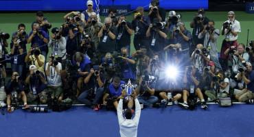Novak Djokovic, amo y señor del US Open 2023. Foto: Reuters.