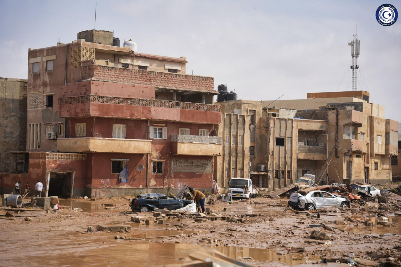 Ciclón Daniel en Libia. Foto: EFE.