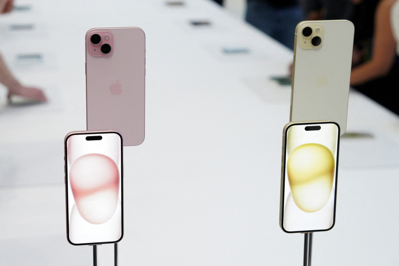 Nuevos modelos de Apple, iPhone15. Foto: Reuters