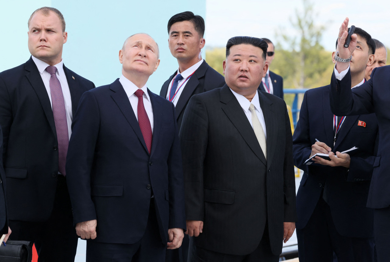 Cumbre entre Vladimir Putin y Kim Jong-un. Foto: Reuters.