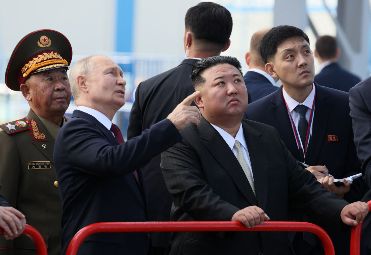 Cumbre entre Vladimir Putin y Kim Jong-un. Foto: Reuters.