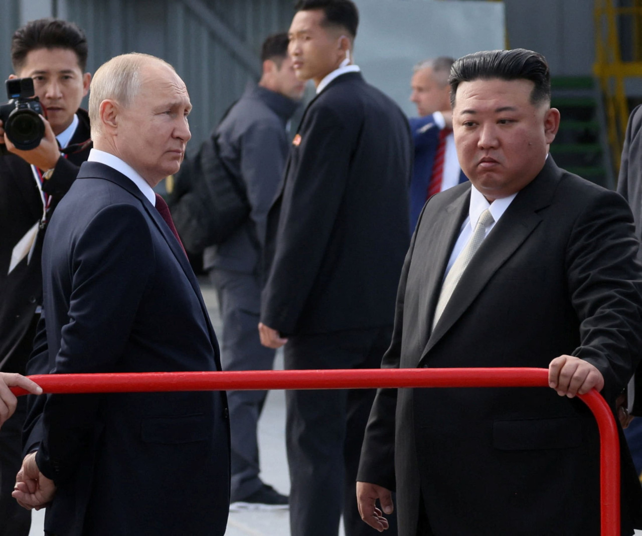 Cumbre entre Vladimir Putin y Kim Jong-un. Foto: Reuters.