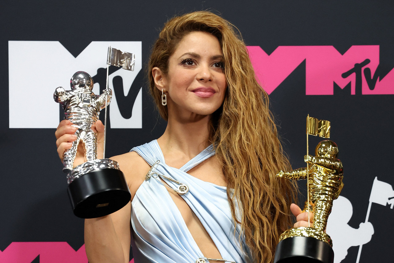 Shakira en los premios MTV. Foto: Reuters.