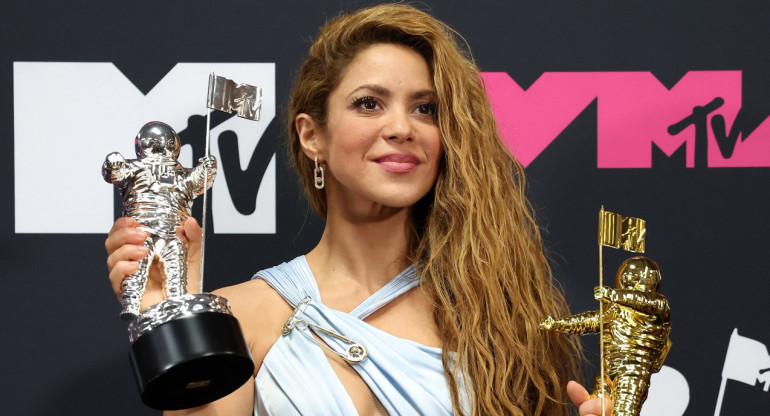 Shakira en los premios MTV. Foto: Reuters.