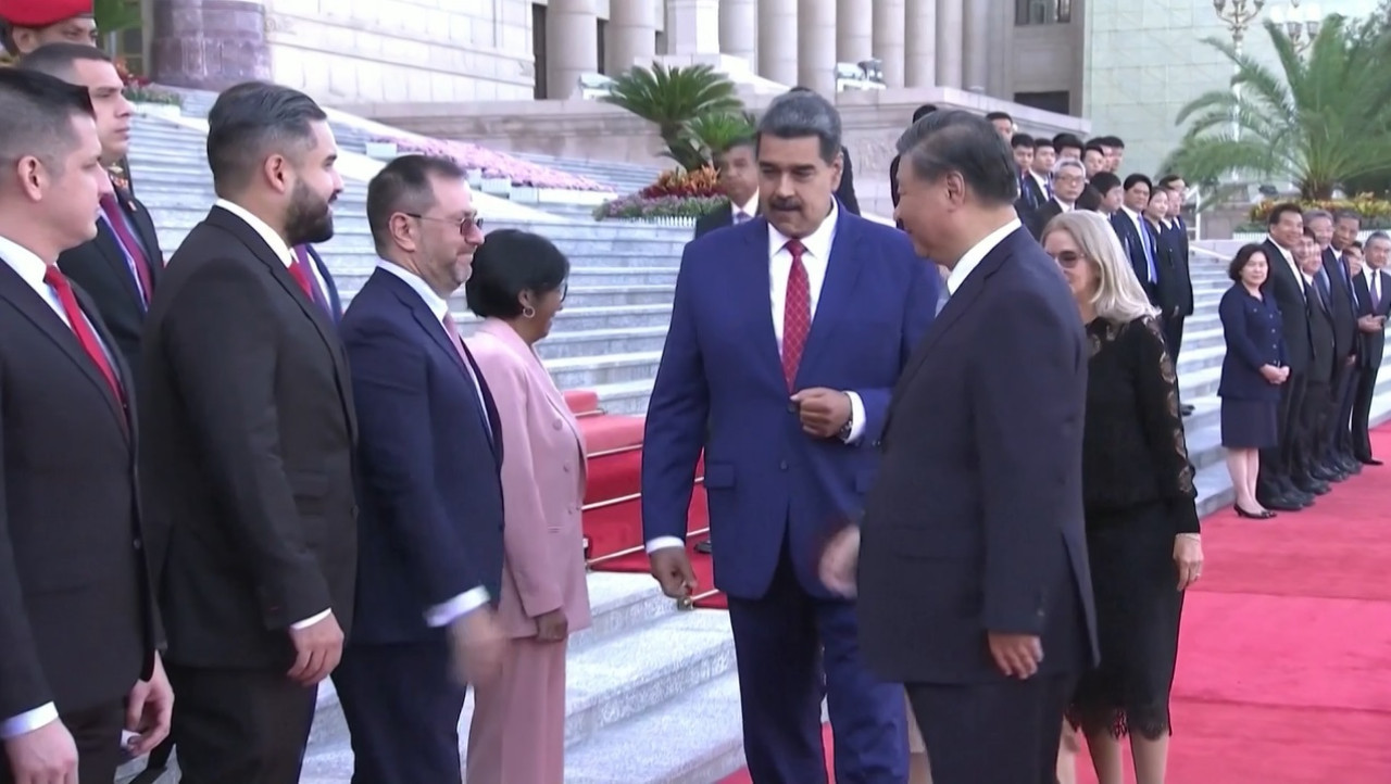 Reunión entre Xi Jinping y Nicolás Maduro. Foto: Reuters.