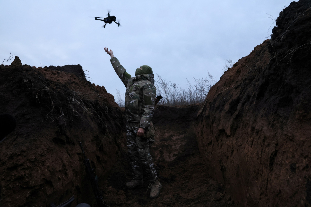Uso de drones en la guerra. Foto: Reuters.