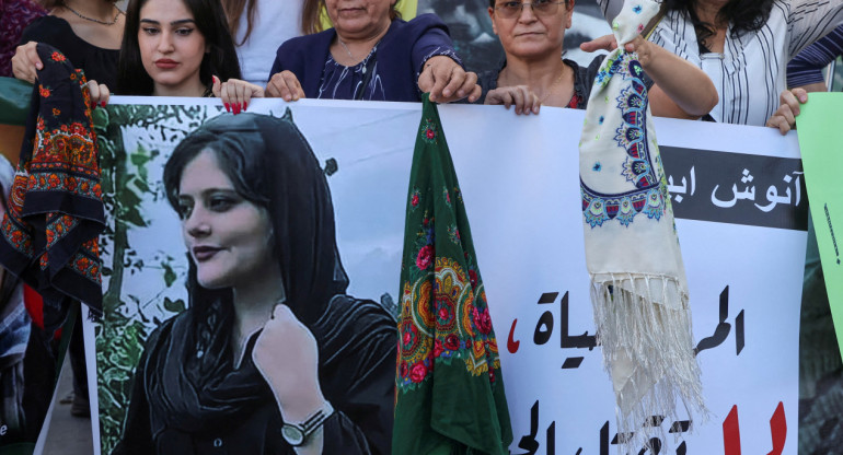 Marchas en Irán. Foto: Reuters