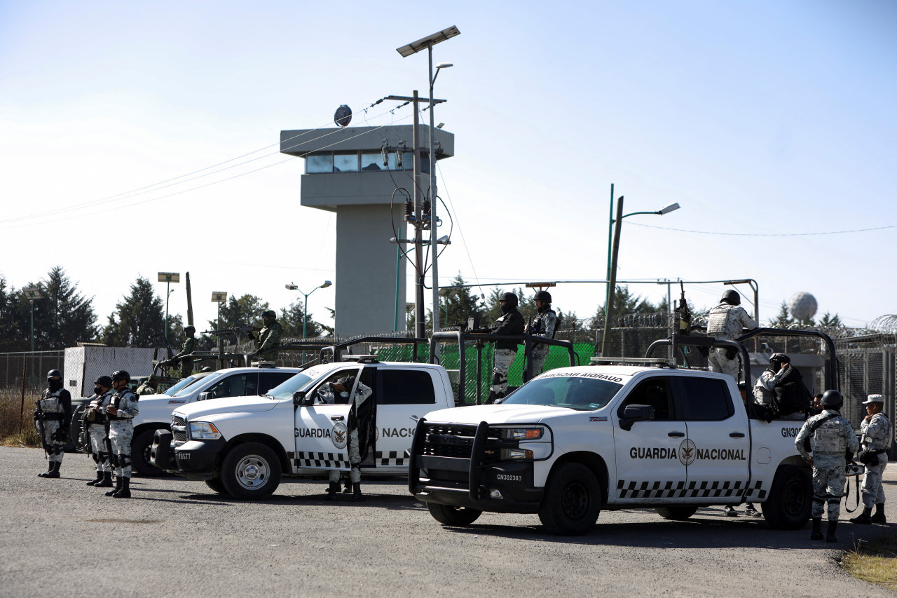 Prisión del Altiplano, donde estaba alojado Ovidio Guzmán. Foto: REUTERS.