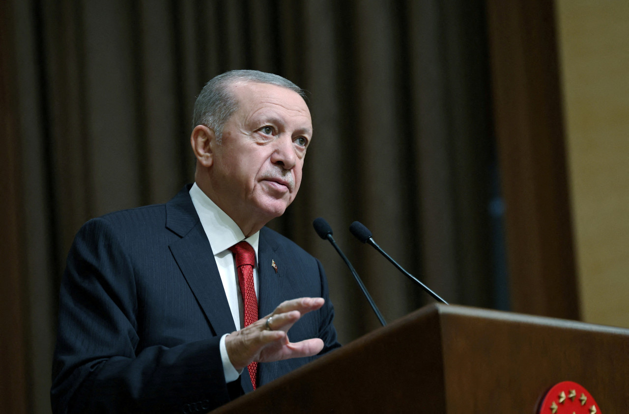 Erdogan, presidente de Turquía. Foto: Reuters.