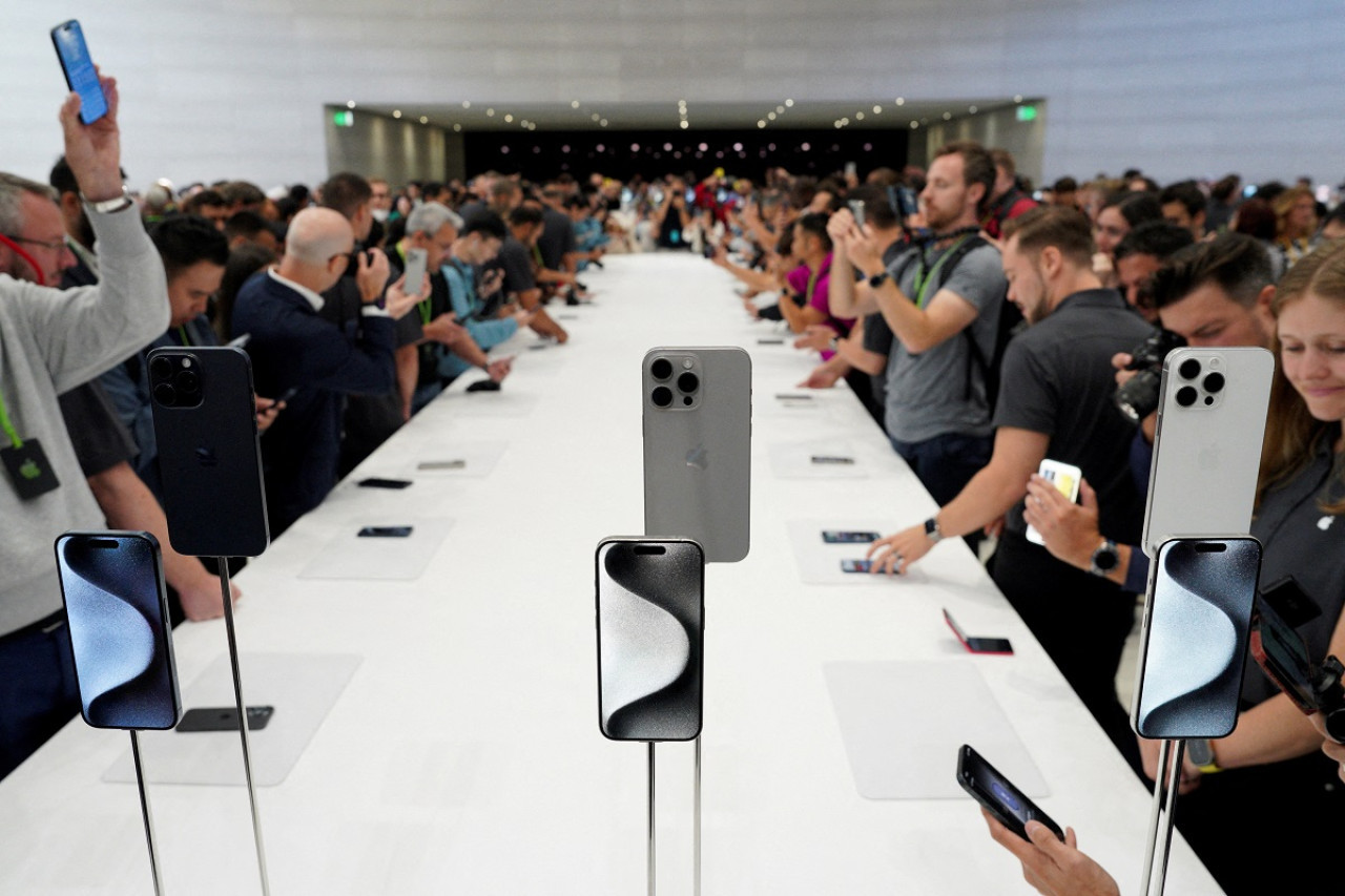 El evento de presentación del nuevo iPhone 15. Foto: Reuters.