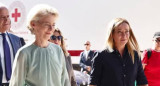 Von der Leyen y Meloni en Lampedusa. Foto: Reuters.