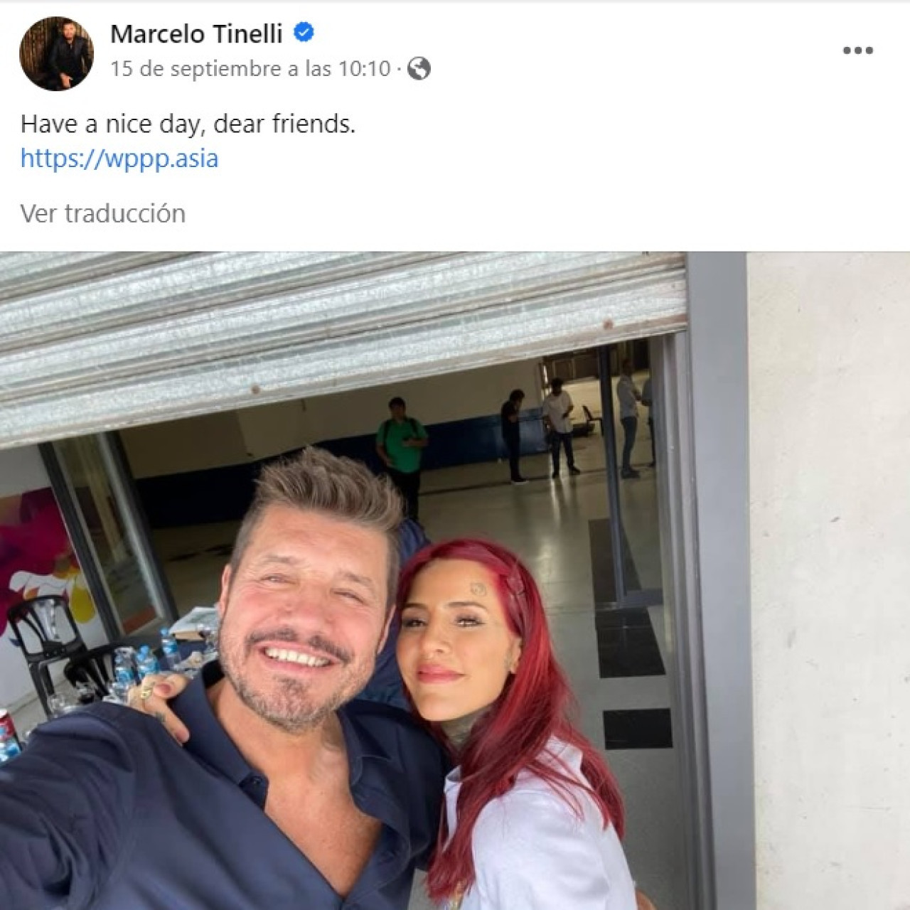 Hackearon el Facebook de Marcelo Tinelli. Foto: captura de pantalla.