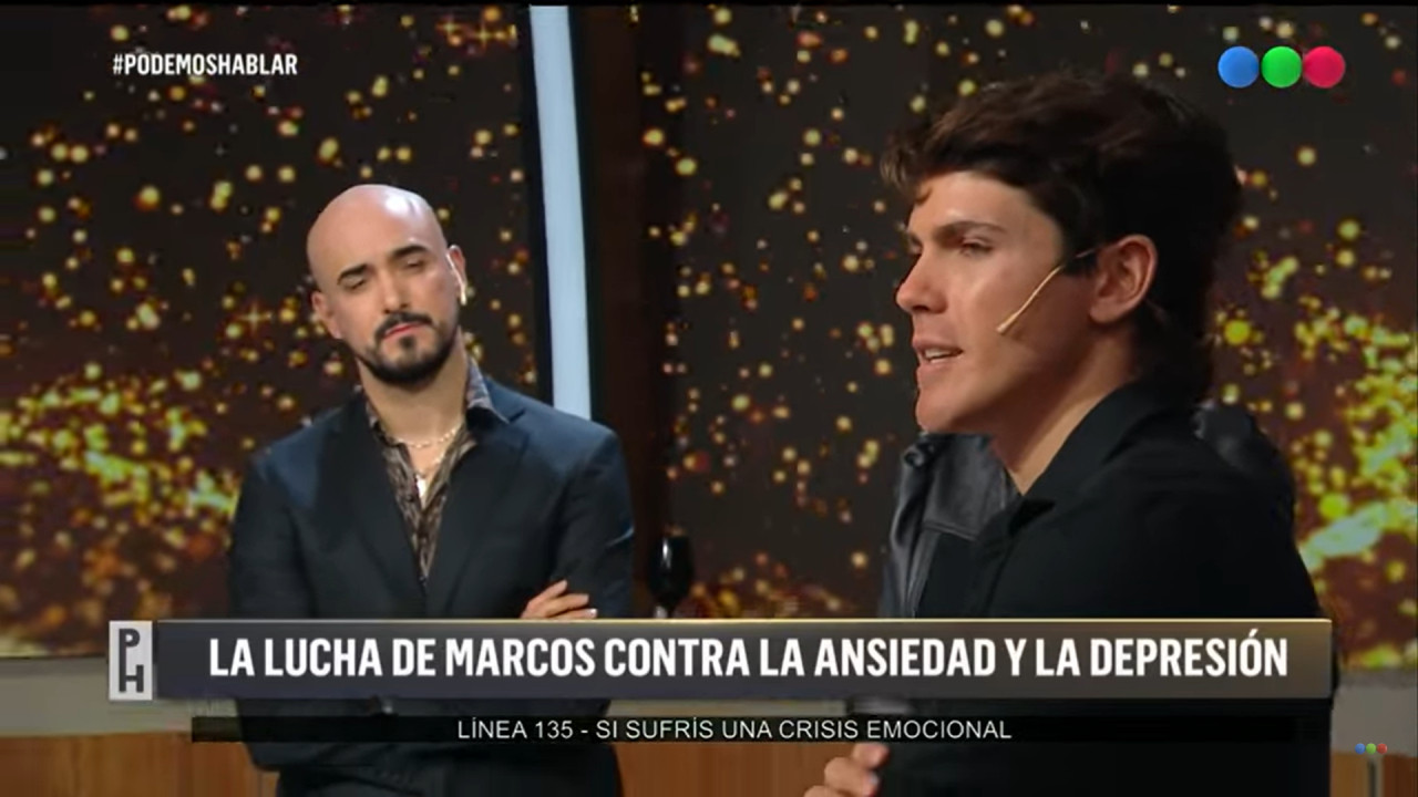 Marcos luchó contra la ansiedad y la depresión. Foto: captura Telefe.