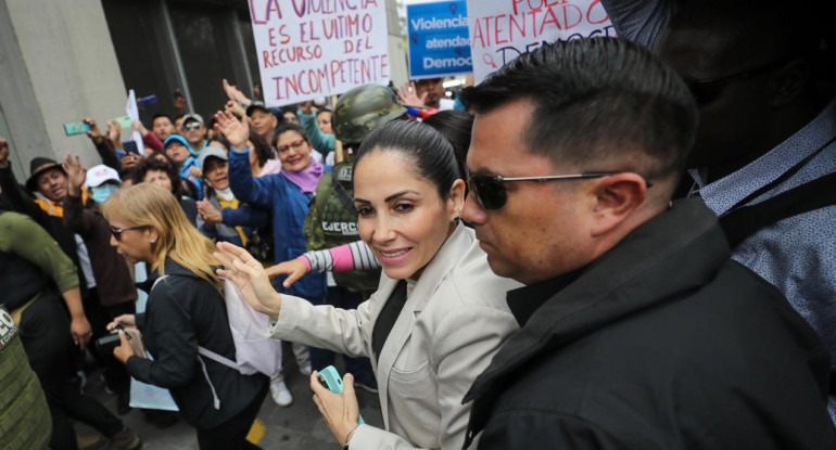 Luisa González, elecciones en Ecuador. Foto: EFE.