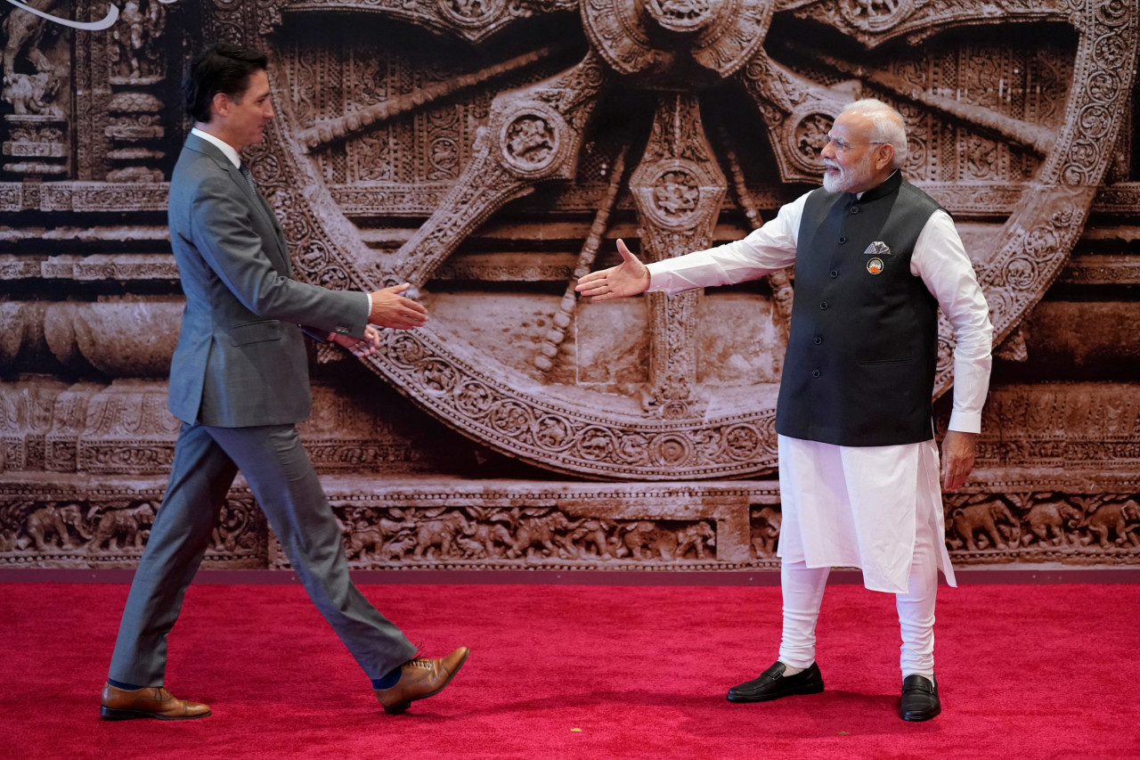 Modi y Trudeau. Foto: Reuters.