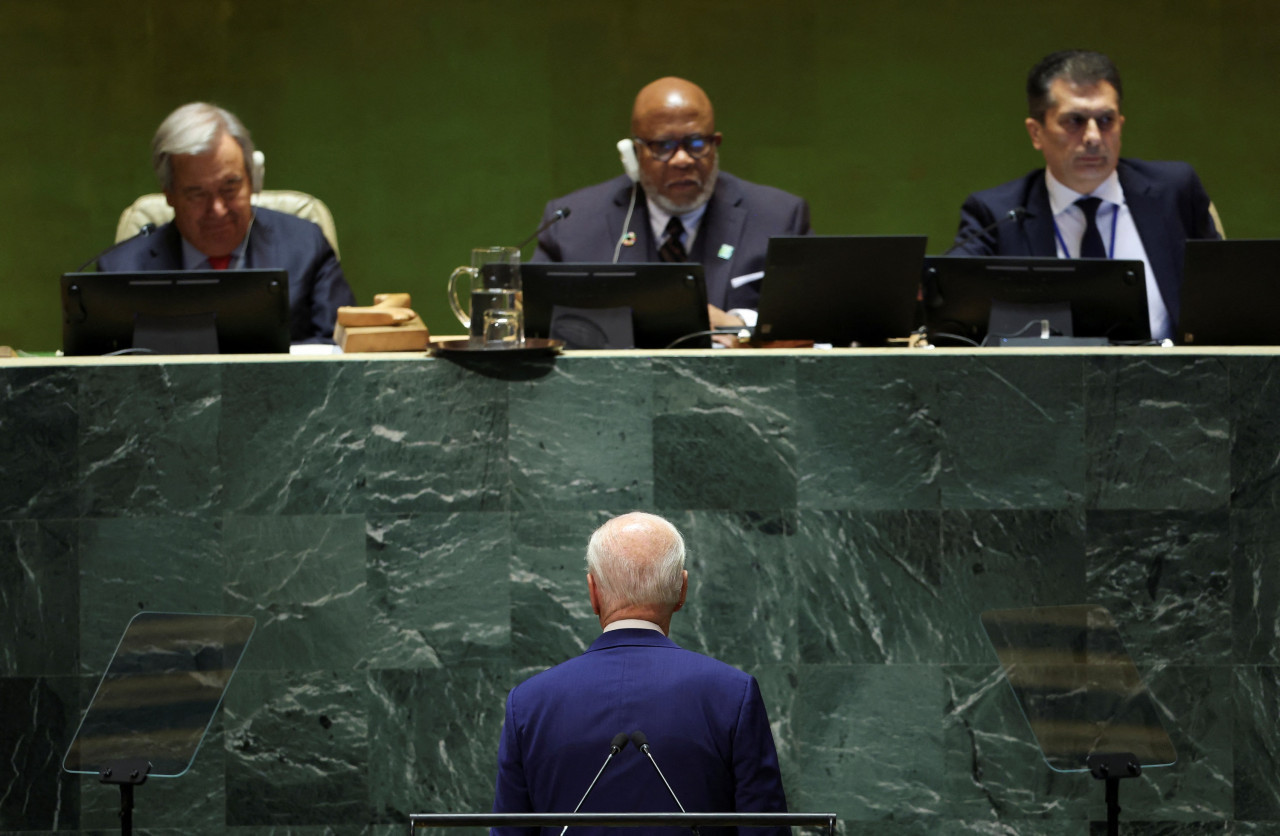Joe Biden ante la Asamblea General de la ONU. Foto: Reuters.