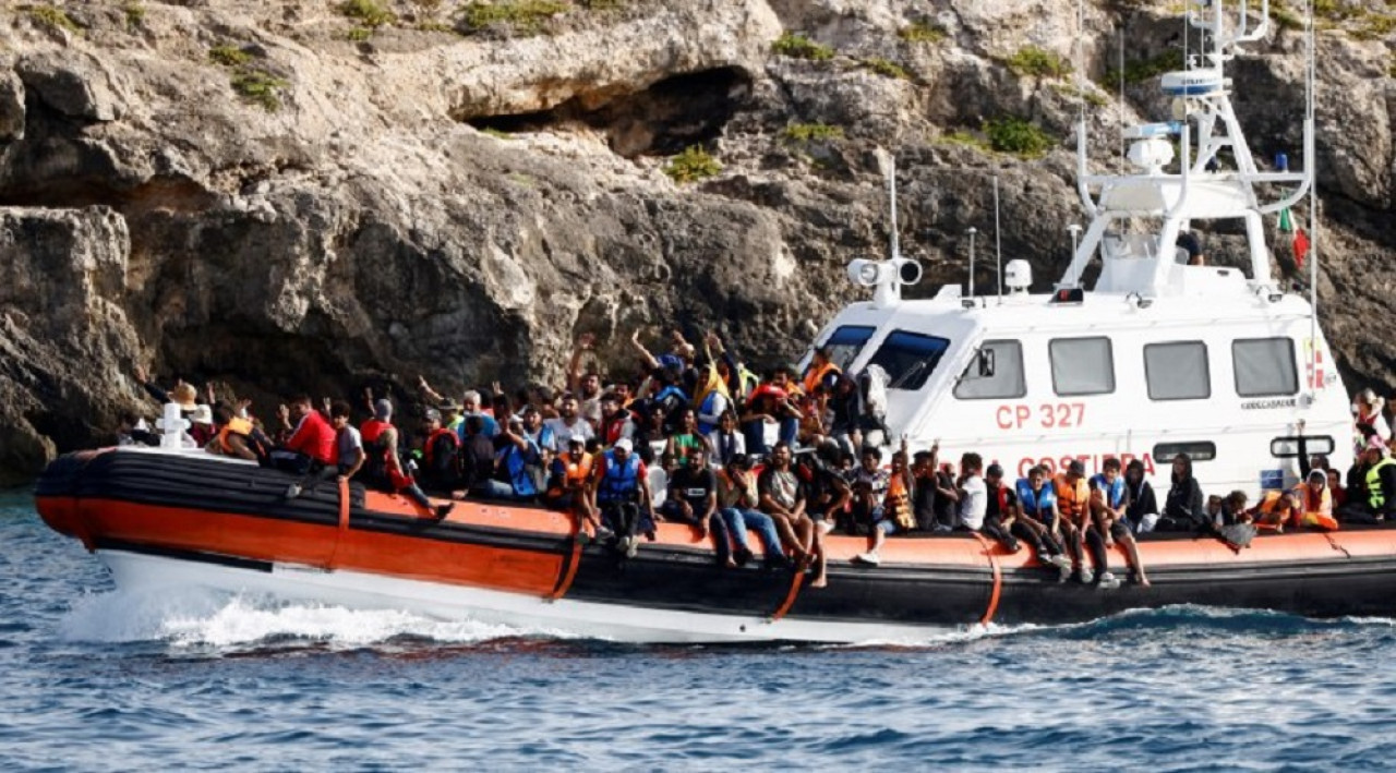 Migrantes den Italia. Foto: NA.