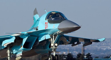 Avión bombardero Su-34. Foto: Wikipedia.