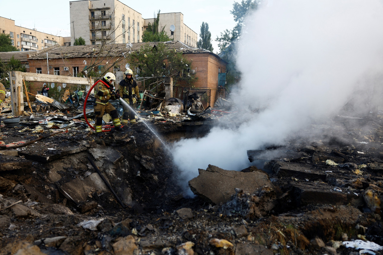 Ataque con misiles rusos en Ucrania. Foto: Reuters.