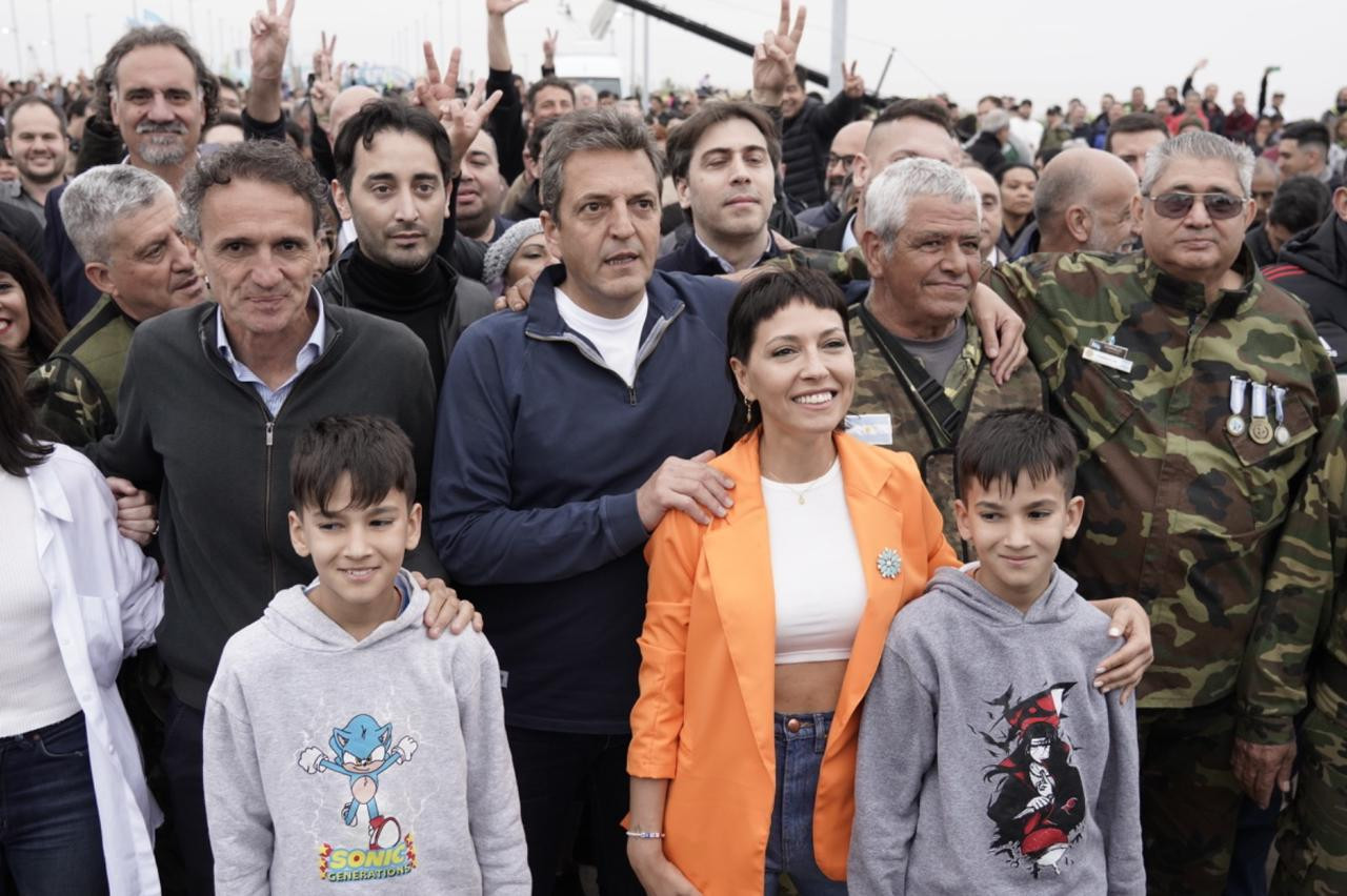 Sergio Massa en la inauguración del Nuevo Parque Municipal de la Ribera. Foto: Prensa.