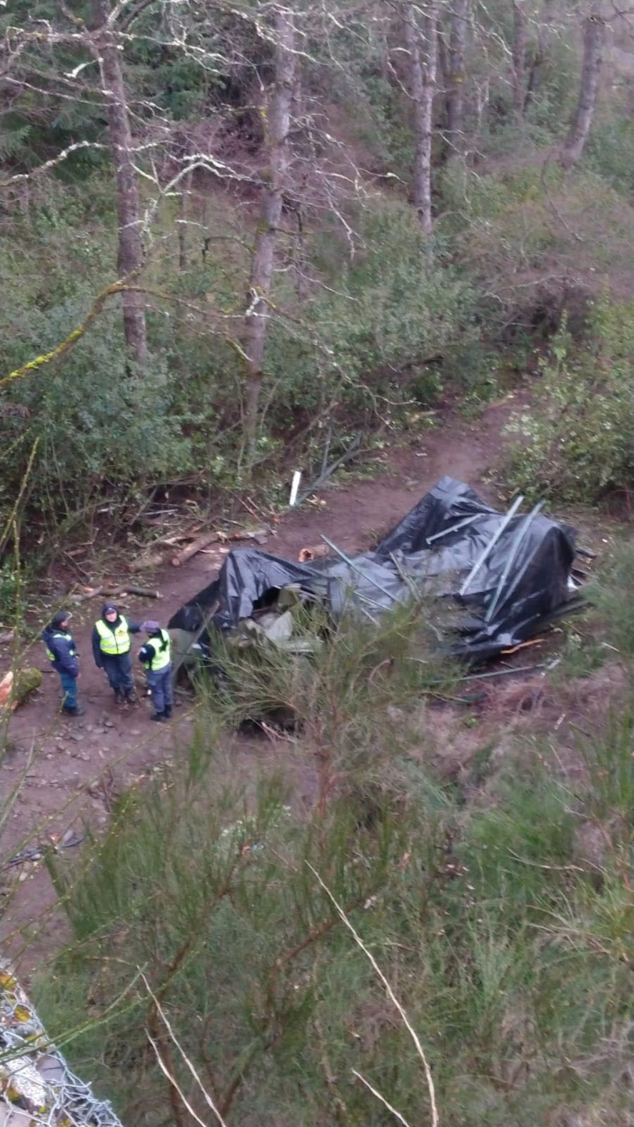 Accidente fatal en San Martín de los Andes. Foto: Télam