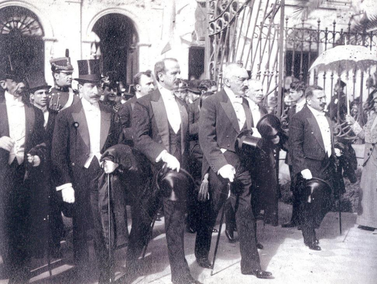 Roque Sáenz Peña en la Casa Histórica en 1913