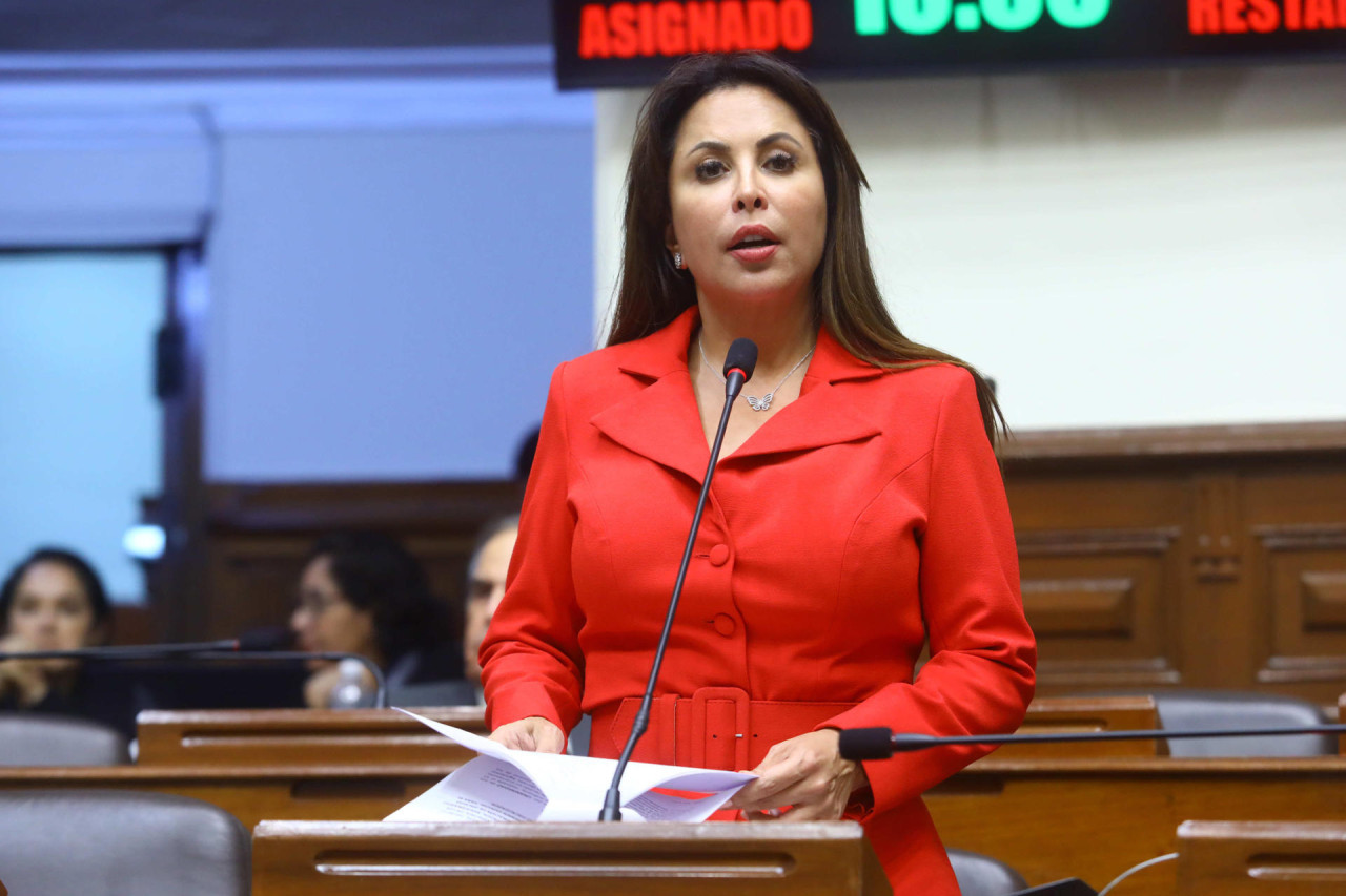 La diputada del partido derechista, Avanza país, Patricia Chirinos. Foto: EFE