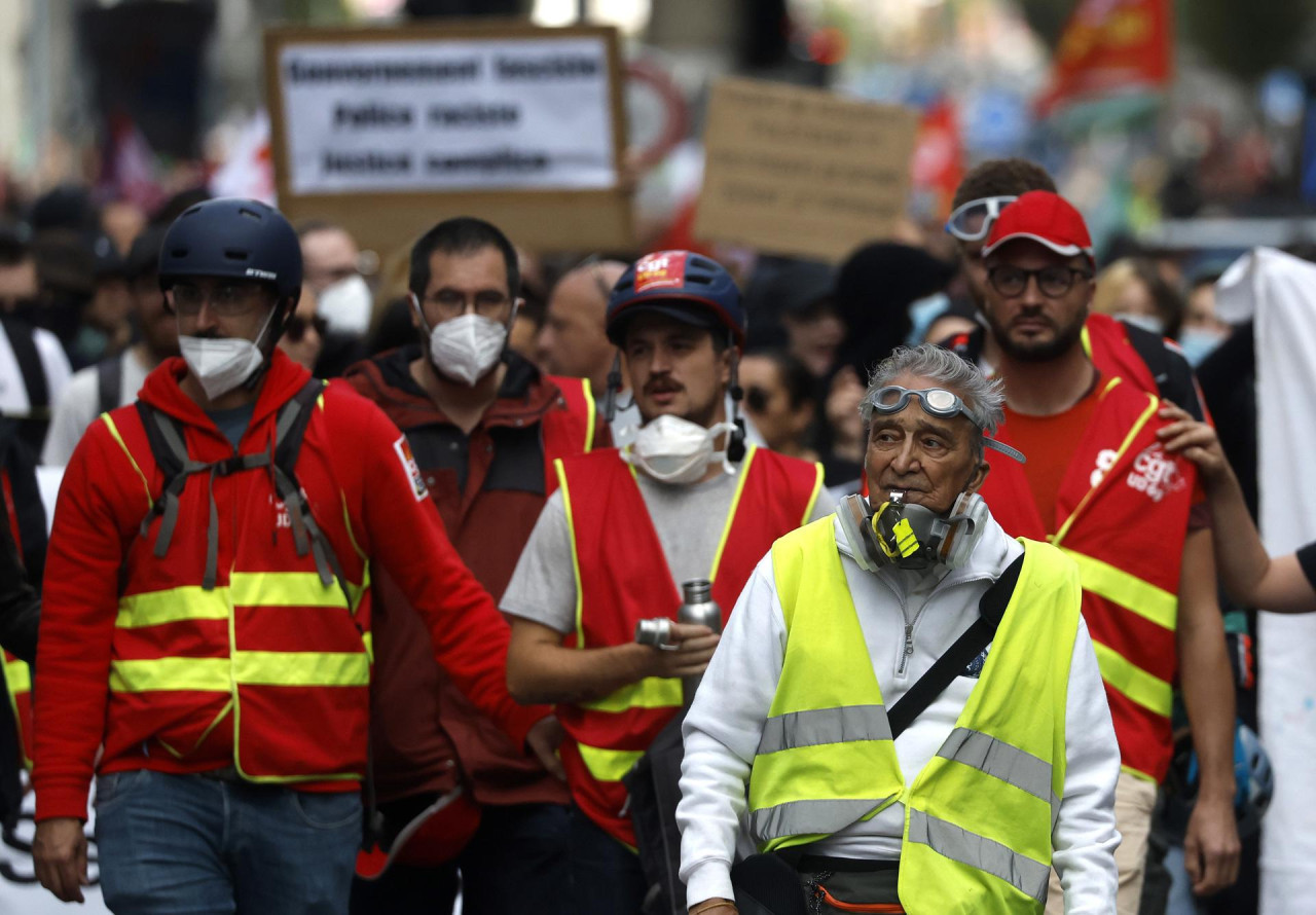 Protestas contra la policía en Francia. Foto: EFE.