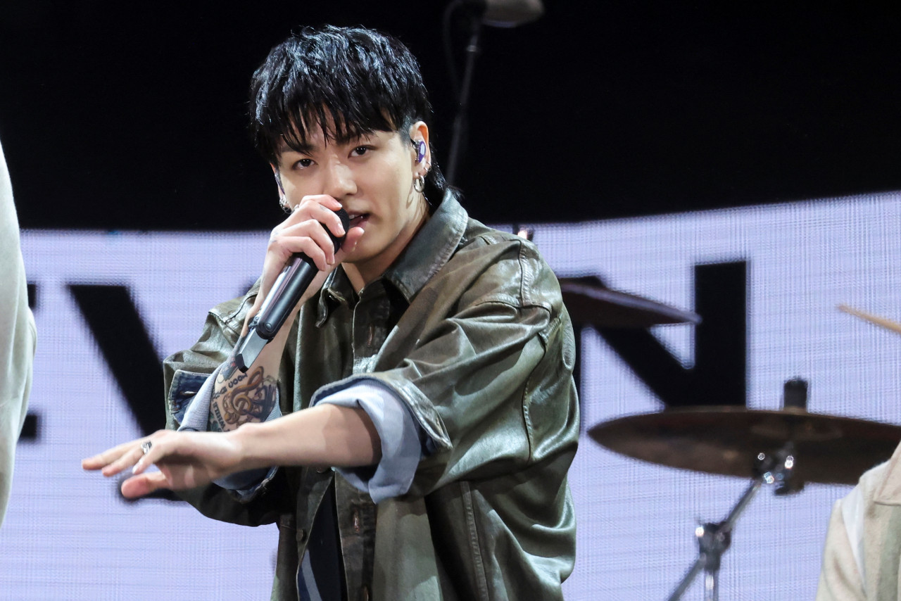 Jungkook en el Global Citizen Concert. Foto: Reuters.