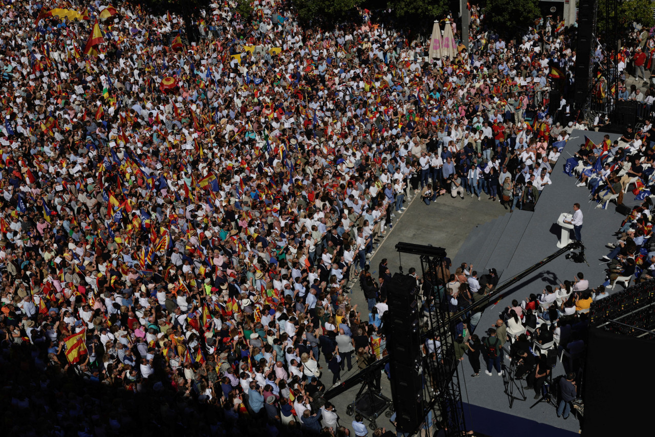 Movilización del PP en España. Foto: Reuters.