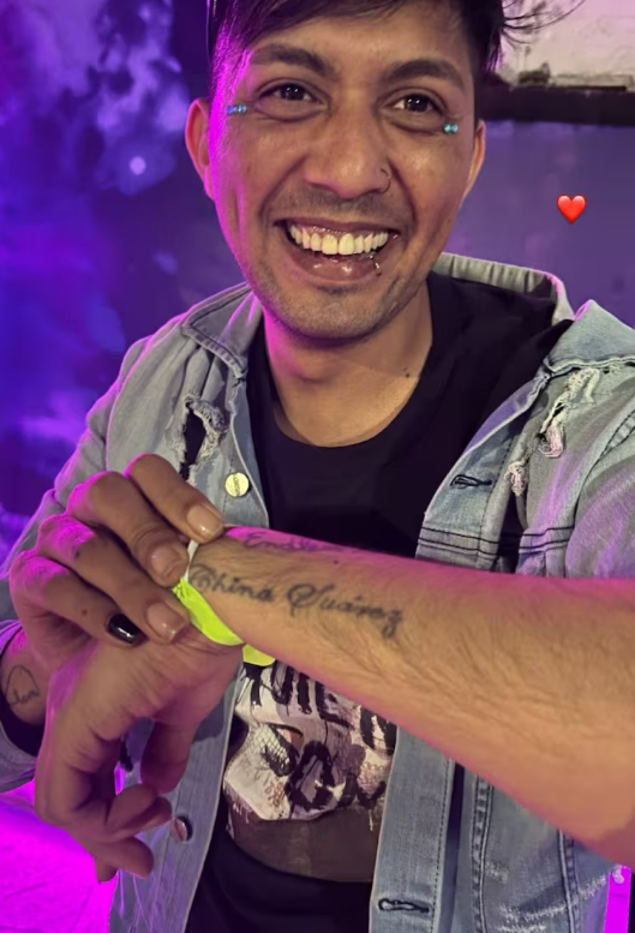 El tatuaje de un fan de la China Suárez. Foto: Instagram/sangrejaponesa.