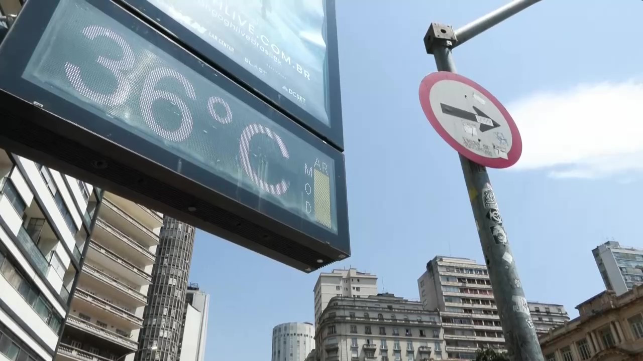 Ola de calor en Brasil. Foto: Captura de video EFE.