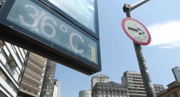 Ola de calor en Brasil. Foto: Captura de video EFE.