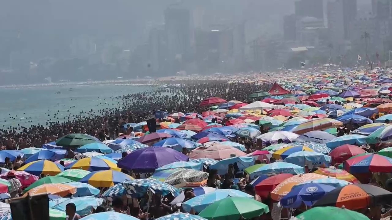 En Brasil se registraron temperaturas que debían darse recién a principios de diciembre. Foto: Captura de video EFE.