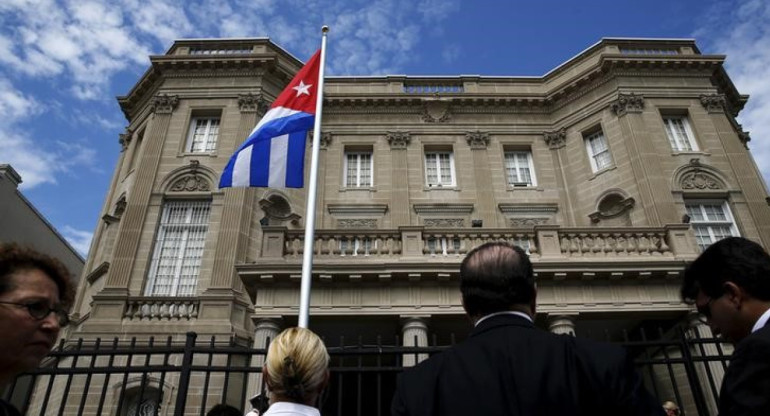 Embajada de Cuba en Estados Unidos. Foto: Reuters.