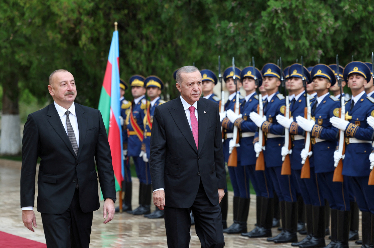 Alíev y Erdogan. Foto: Reuters.