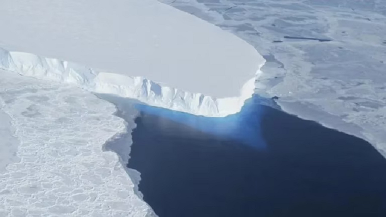 Reducción histórica del hielo marino de la Antártida