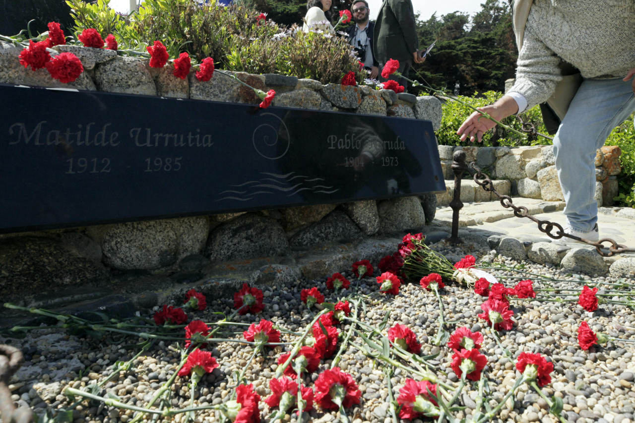 Tumba de Pablo Neruda. Foto: EFE.