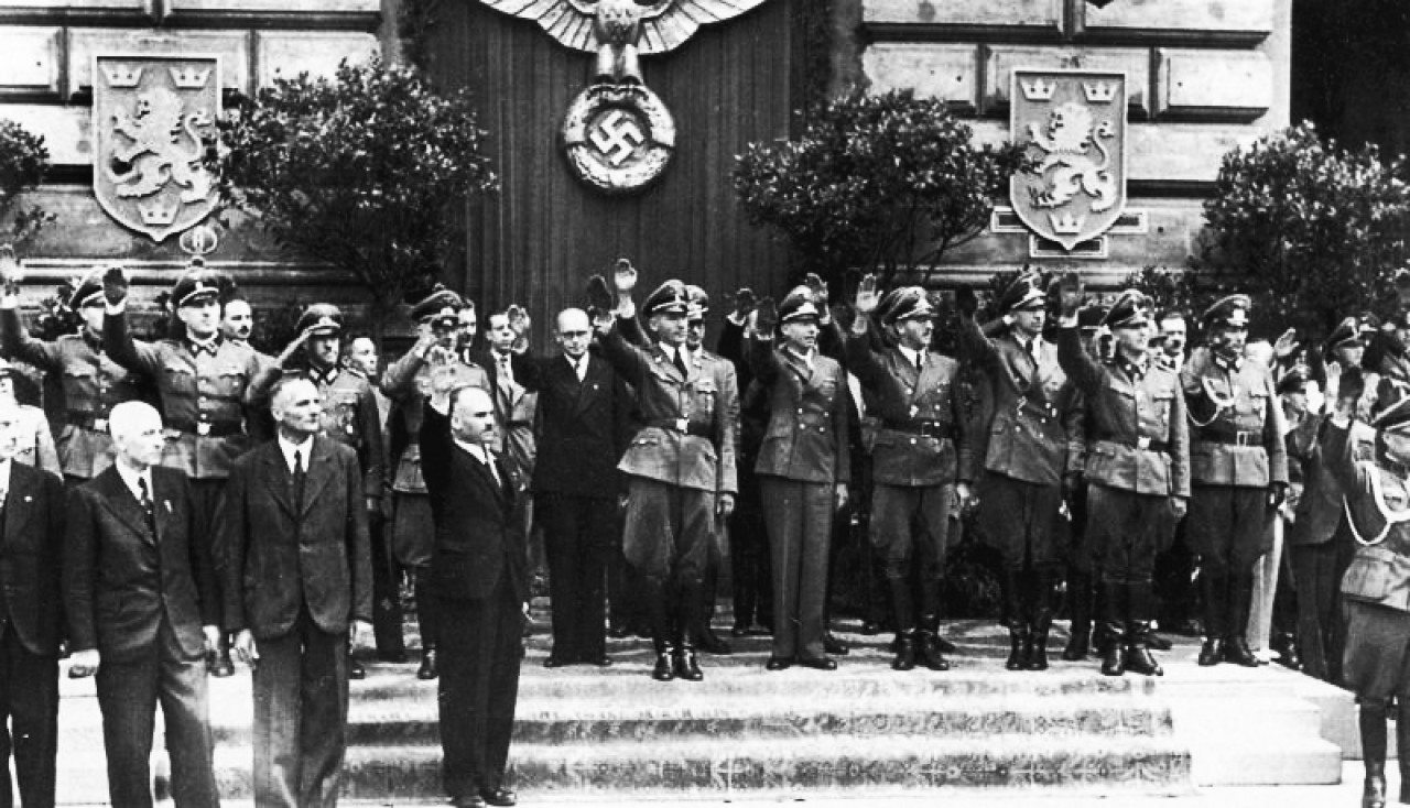 Jerarcas nazis y la División Galizien de las SS. Foto: Bundesarchiv.