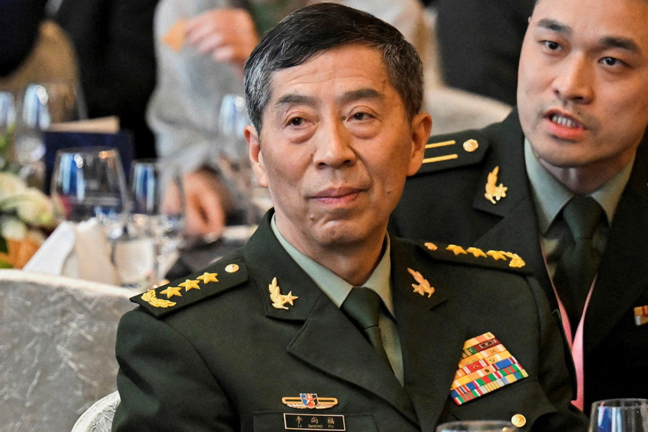 Li Shangfu, ministro de Defensa chino. Foto: Reuters.