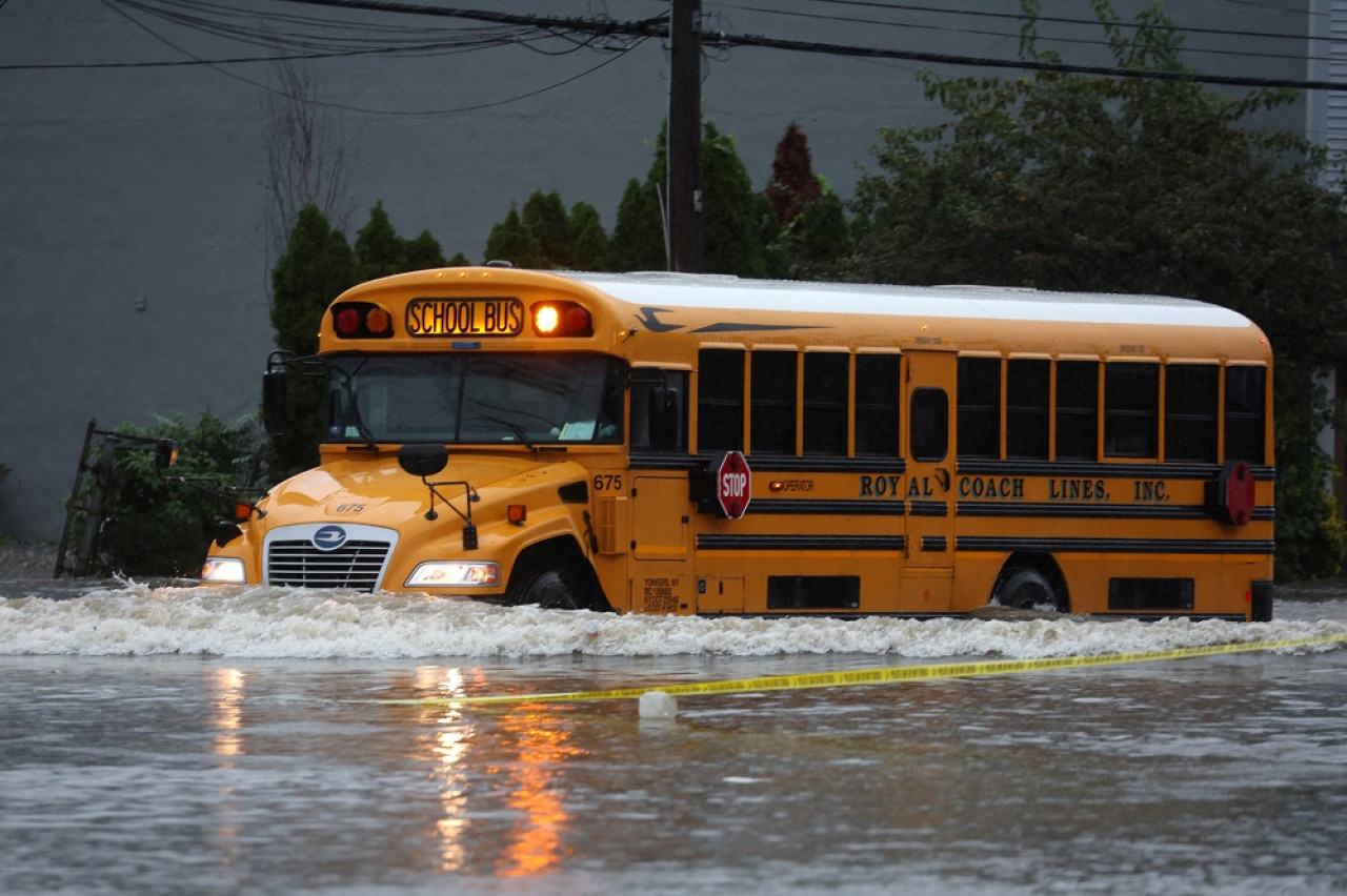 Inundaciones en Nueva York. Foto: EFE.