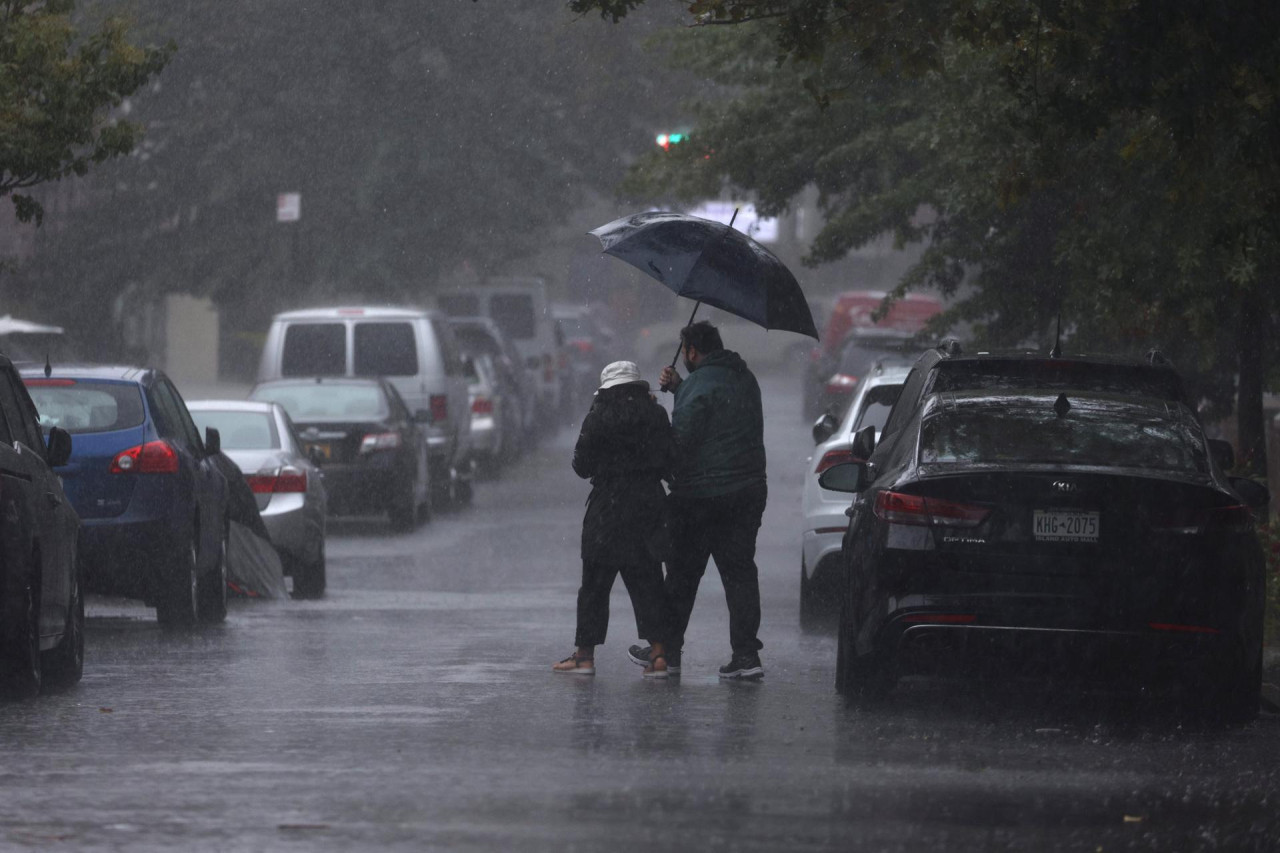 Inundaciones en Nueva York. Foto: EFE