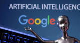 Logo de inteligencia artificial y Google. Foto: Reuters.