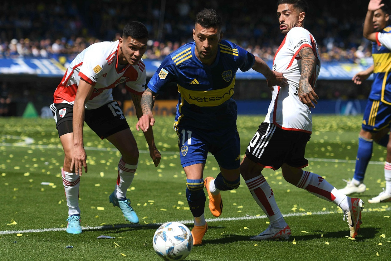 Lucas Janson; Superclásico; Boca vs. River. Foto: Télam.