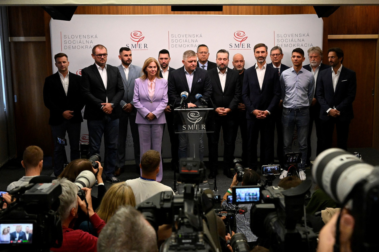 Robert Fico, elecciones en Eslovaquia. Foto: Reuters.