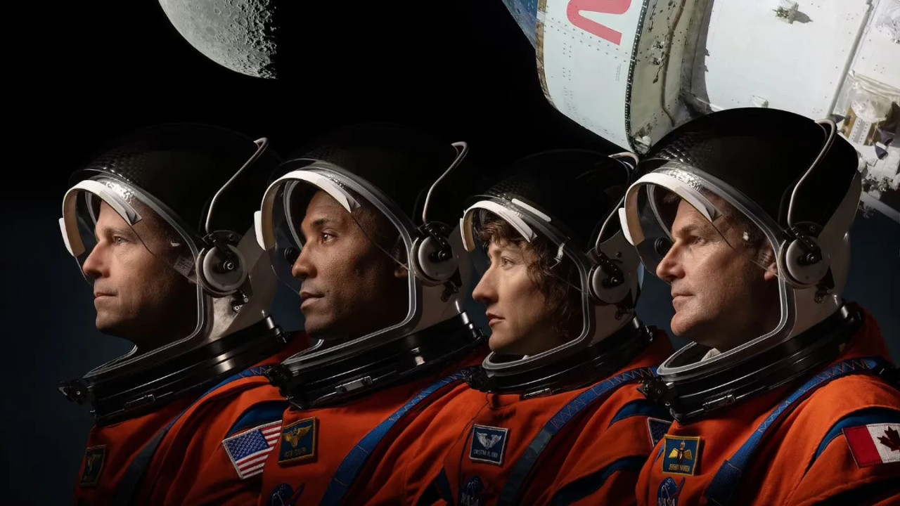 Los astronautas que viajarán a la Luna en 2025. Foto: NASA.