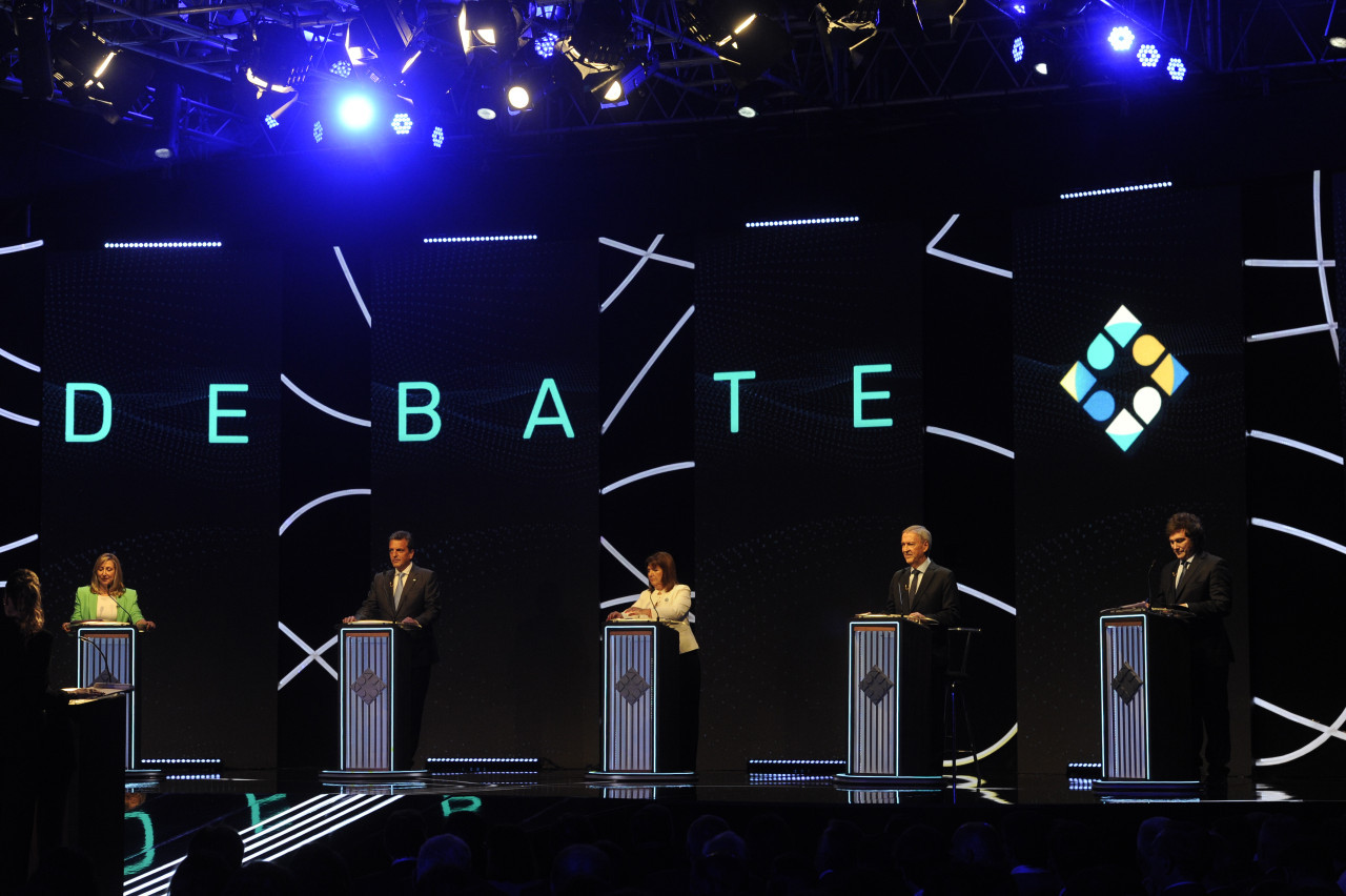 Debate presidencial. Foto: Télam.