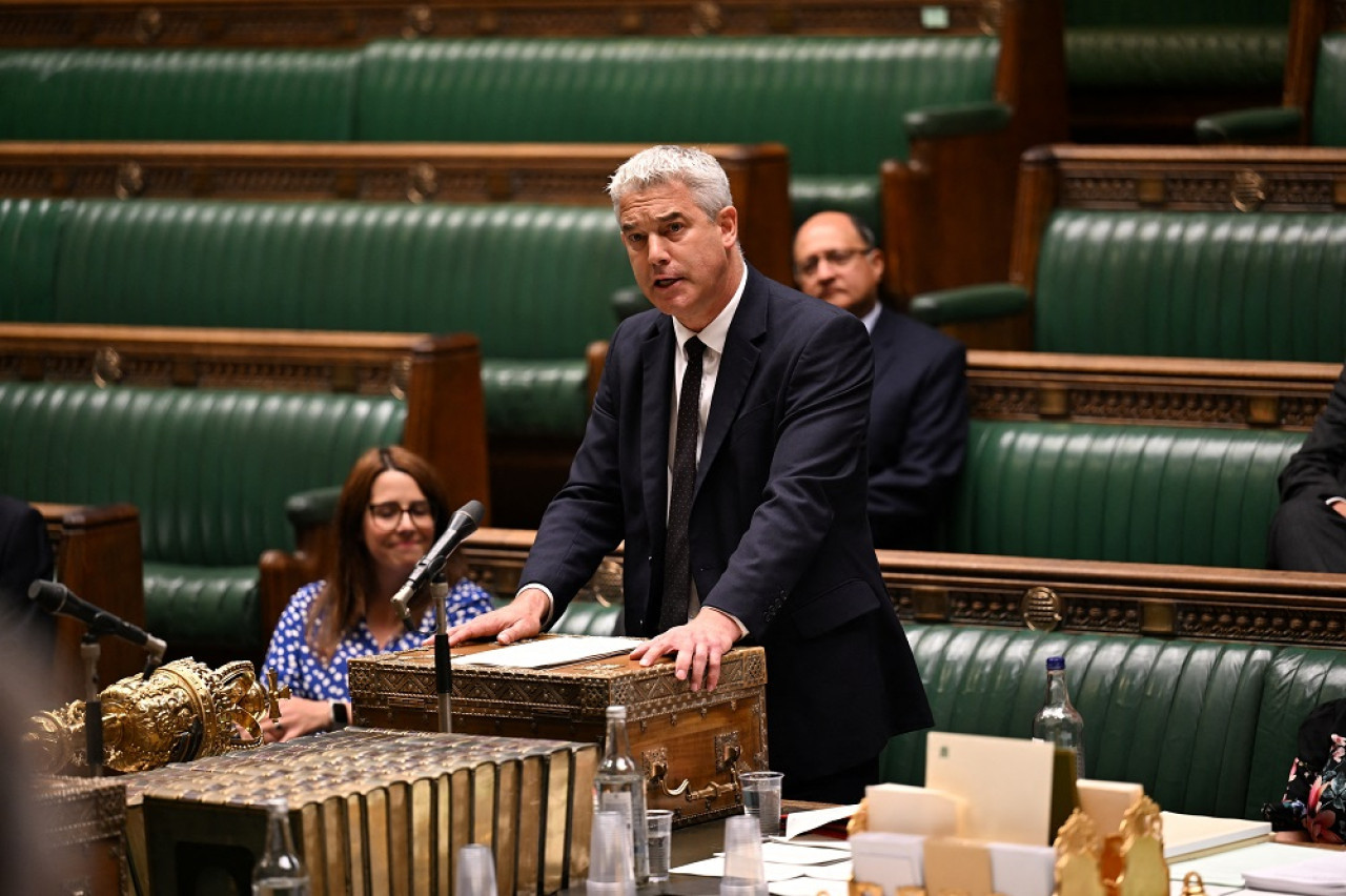 Steve Barclay, ministro de Salud de Reino Unido. Foto: Reuters.